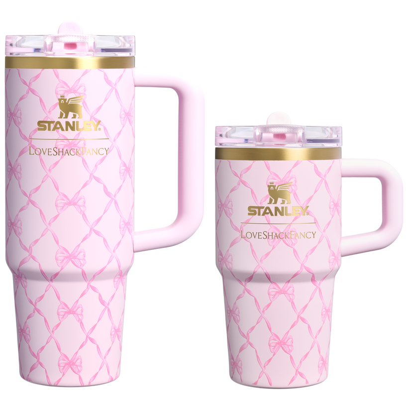 Stanley 1913 x LoveShackFancy Holiday The Quencher® Details ProTour Tumbler Set | 2-pack - Classic Sip